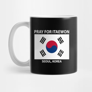 pray for itaewon seoul korea Mug